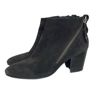 Steve Madden Jaydun Booties Black Nubuck suede Size 7